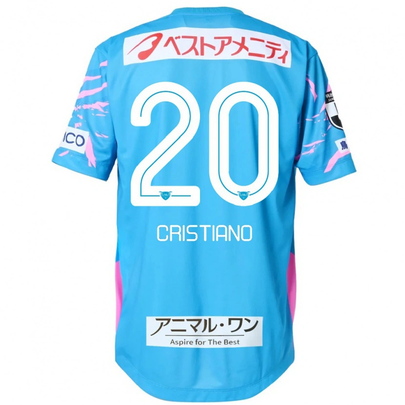 Danxen Dames Cristiano #20 Blauw Roze Thuisshirt Thuistenue 2025/26 T-Shirt België