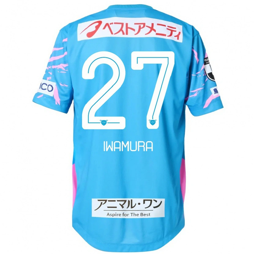 Danxen Dames Junnosuke Iwamura #27 Blauw Roze Thuisshirt Thuistenue 2025/26 T-Shirt België