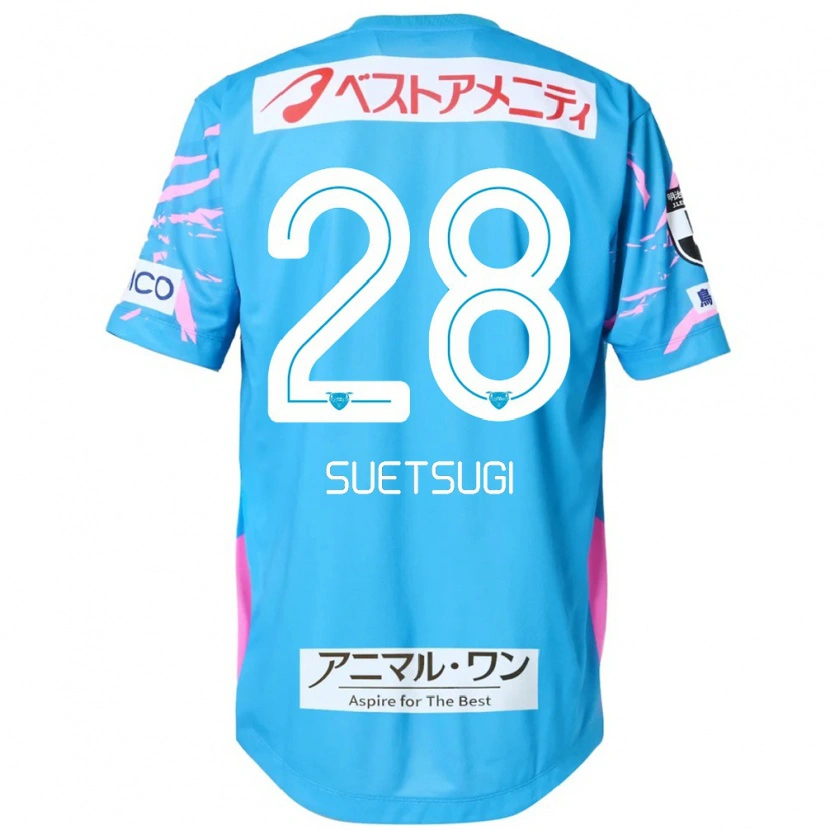 Danxen Dames Shun Suetsugi #28 Blauw Roze Thuisshirt Thuistenue 2025/26 T-Shirt België