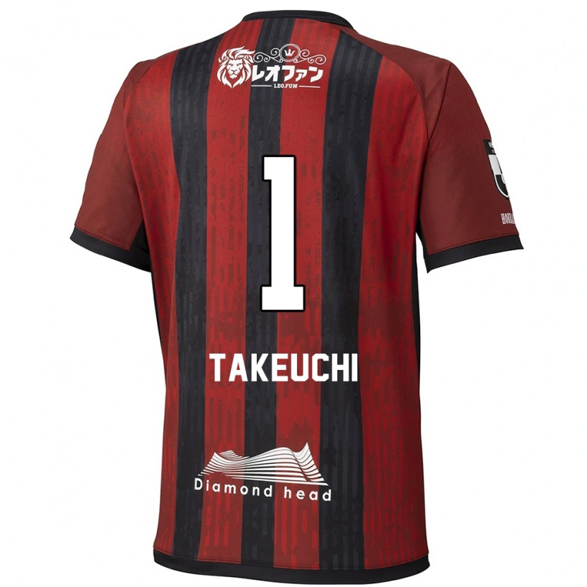 Danxen Dames Ryuma Takeuchi #1 Rood Zwart Thuisshirt Thuistenue 2025/26 T-Shirt België