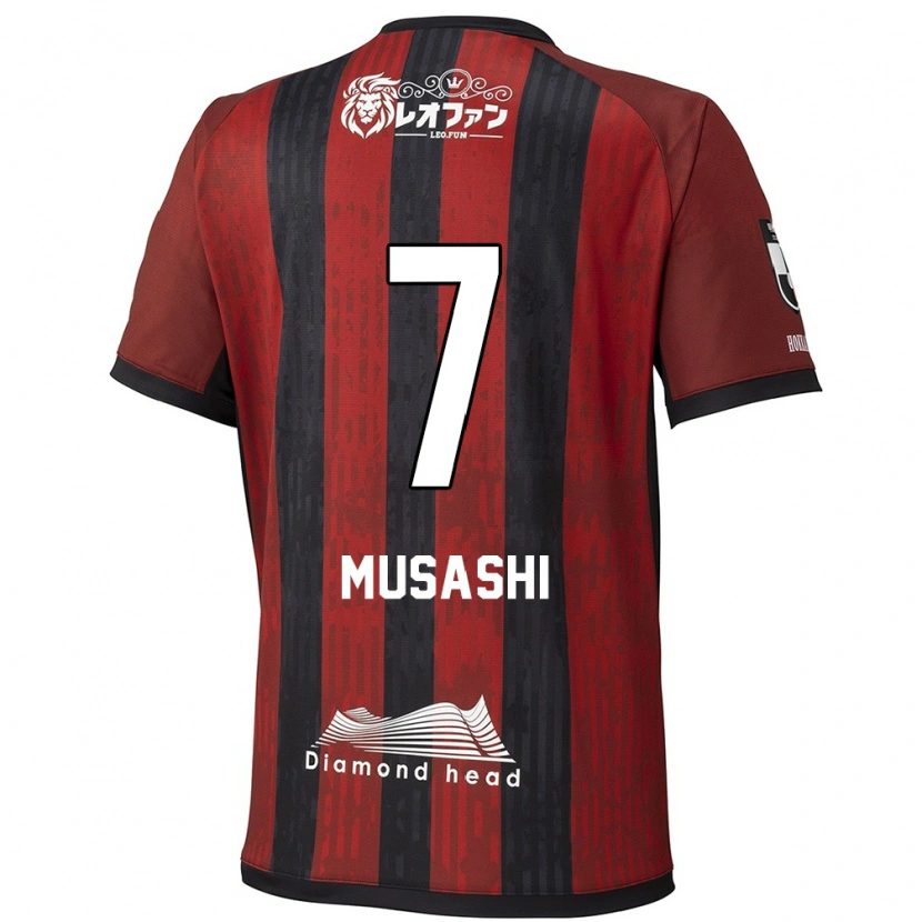 Danxen Dames Musashi Suzuki #7 Rood Zwart Thuisshirt Thuistenue 2025/26 T-Shirt België