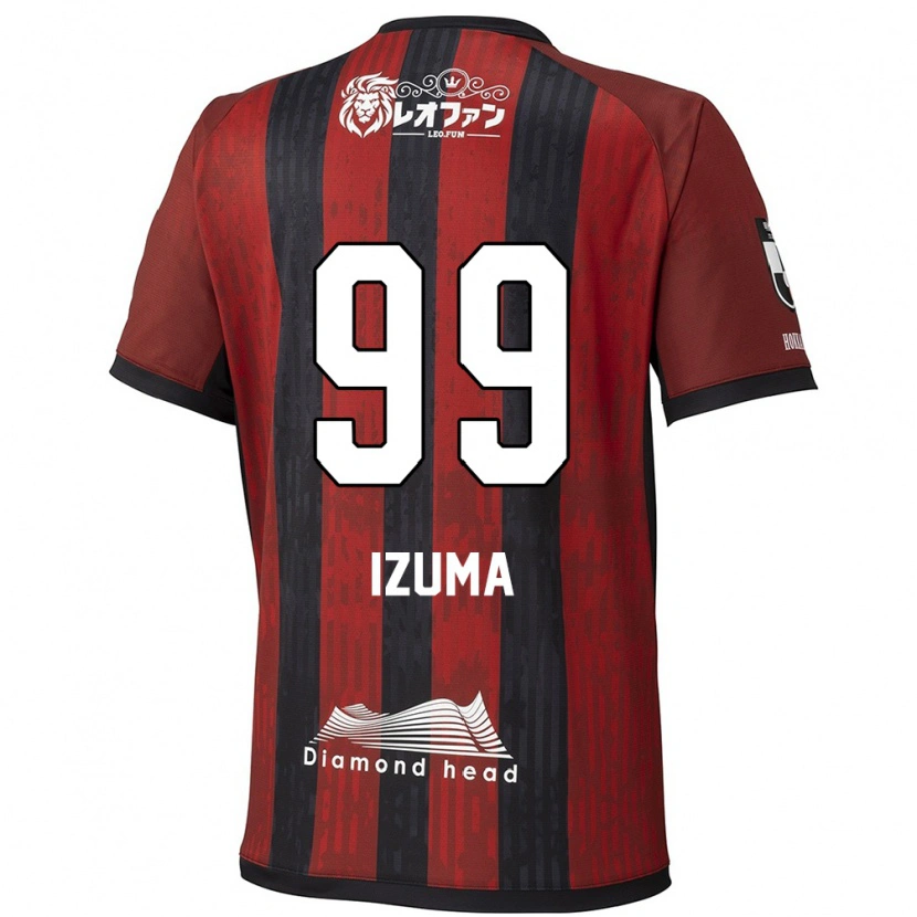 Danxen Dames Shido Izuma #99 Rood Zwart Thuisshirt Thuistenue 2025/26 T-Shirt België