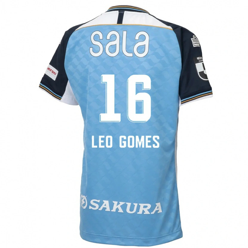 Danxen Dames Léo Gomes #16 Hemelsblauw Zwart Thuisshirt Thuistenue 2025/26 T-Shirt België