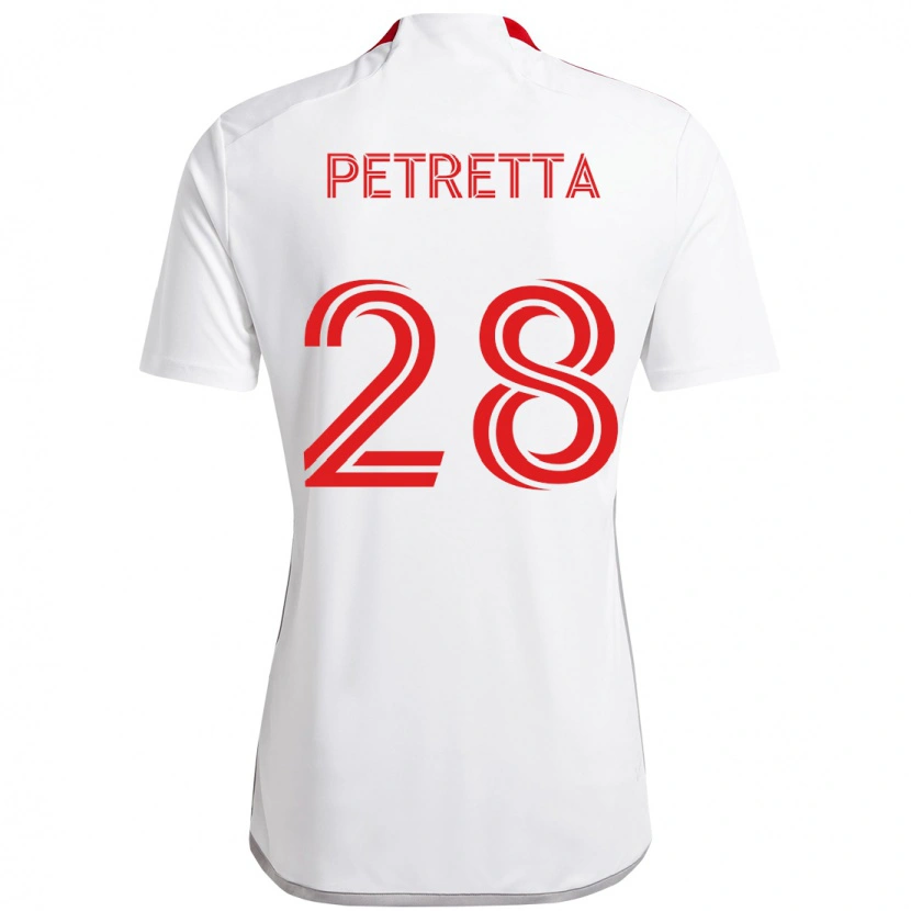 Danxen Dames Raoul Petretta #28 Wit Rood Uitshirt Uittenue 2025/26 T-Shirt België