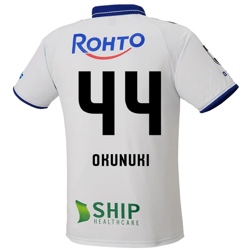 Danxen Dames Kanji Okunuki #44 Wit Blauw Zwart Uitshirt Uittenue 2025/26 T-Shirt België