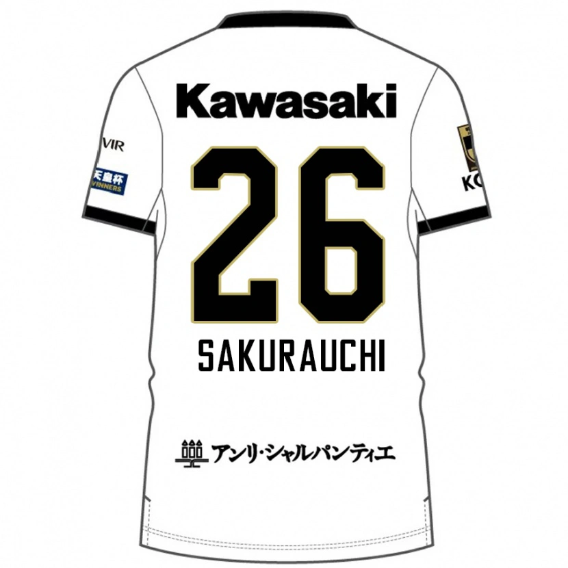 Danxen Dames Nagisa Sakurauchi #26 Wit Zwart Uitshirt Uittenue 2025/26 T-Shirt België