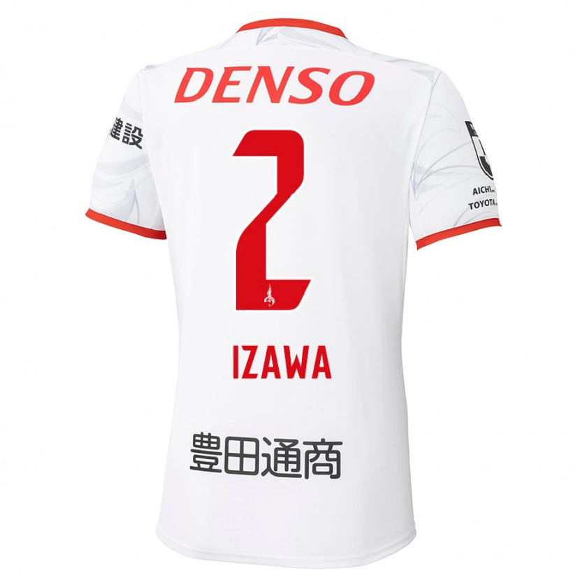 Danxen Dames Shuto Izawa #2 Wit Rood Uitshirt Uittenue 2025/26 T-Shirt België