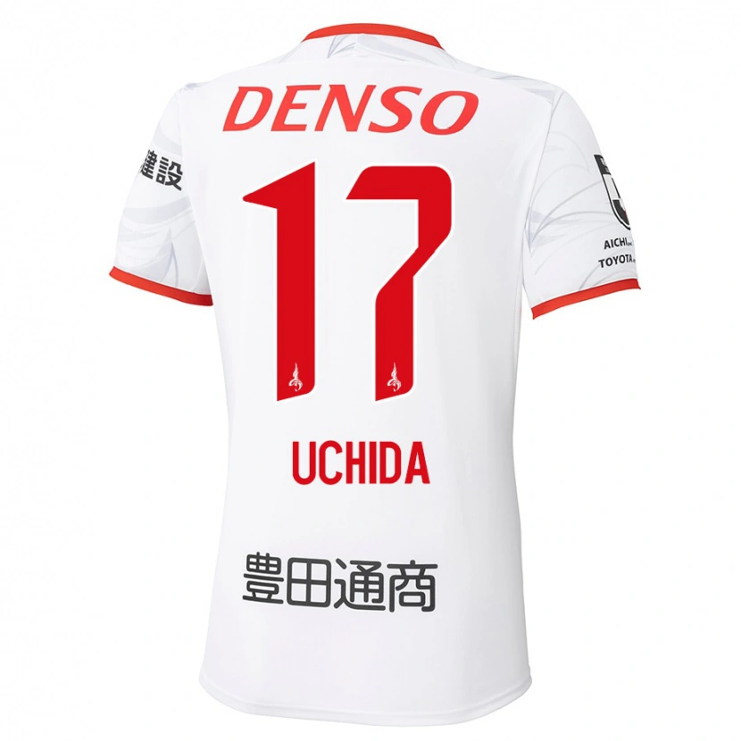 Danxen Dames Takuya Uchida #17 Wit Rood Uitshirt Uittenue 2025/26 T-Shirt België