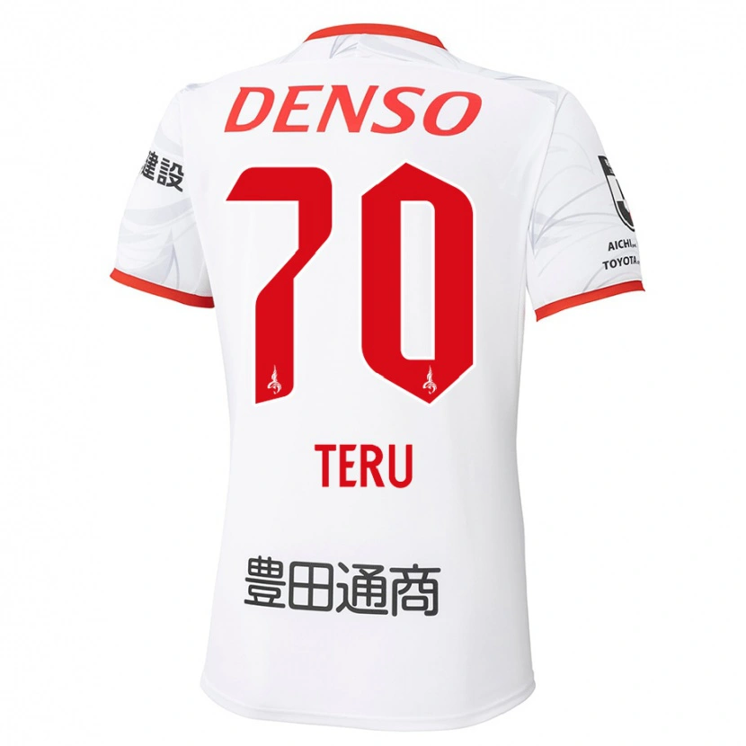 Danxen Dames Teruki Hara #70 Wit Rood Uitshirt Uittenue 2025/26 T-Shirt België