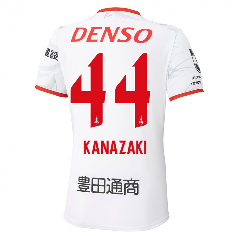 Danxen Dames Mu Kanazaki #44 Wit Rood Uitshirt Uittenue 2025/26 T-Shirt België