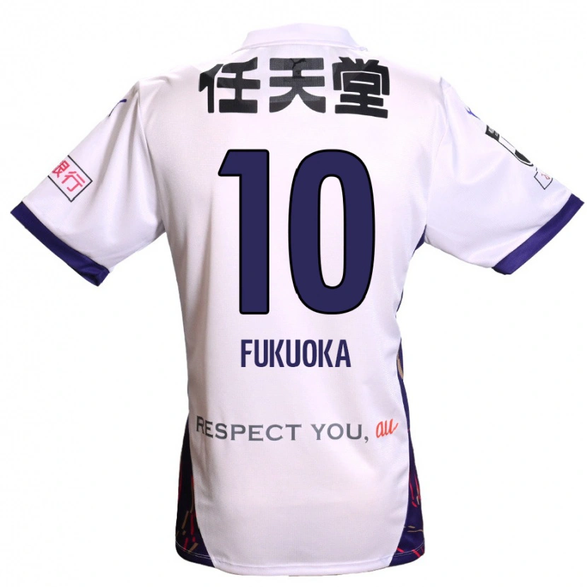 Danxen Dames Shimpei Fukuoka #10 Wit Paars Zwart Uitshirt Uittenue 2025/26 T-Shirt België
