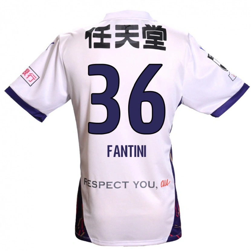 Danxen Dames Akira Fantini #36 Wit Paars Zwart Uitshirt Uittenue 2025/26 T-Shirt België