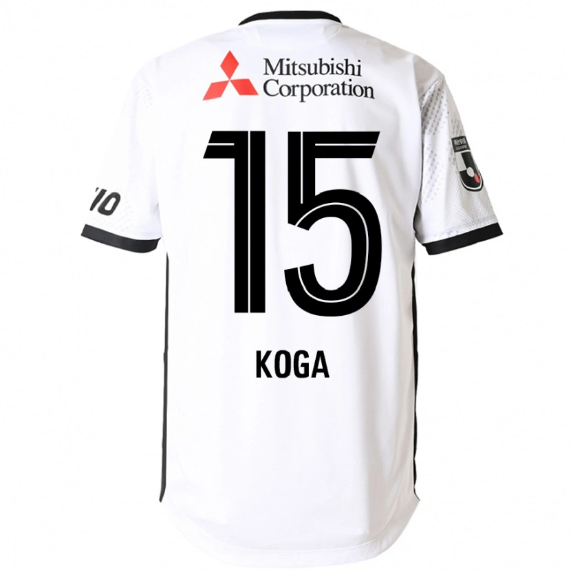 Danxen Dames Shun Koga #15 Wit Zwart Uitshirt Uittenue 2025/26 T-Shirt België