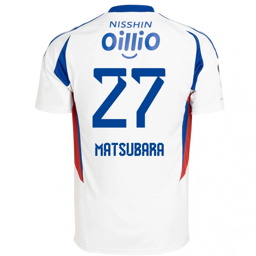 Danxen Dames Ken Matsubara #27 Wit Koningsblauw Uitshirt Uittenue 2025/26 T-Shirt België