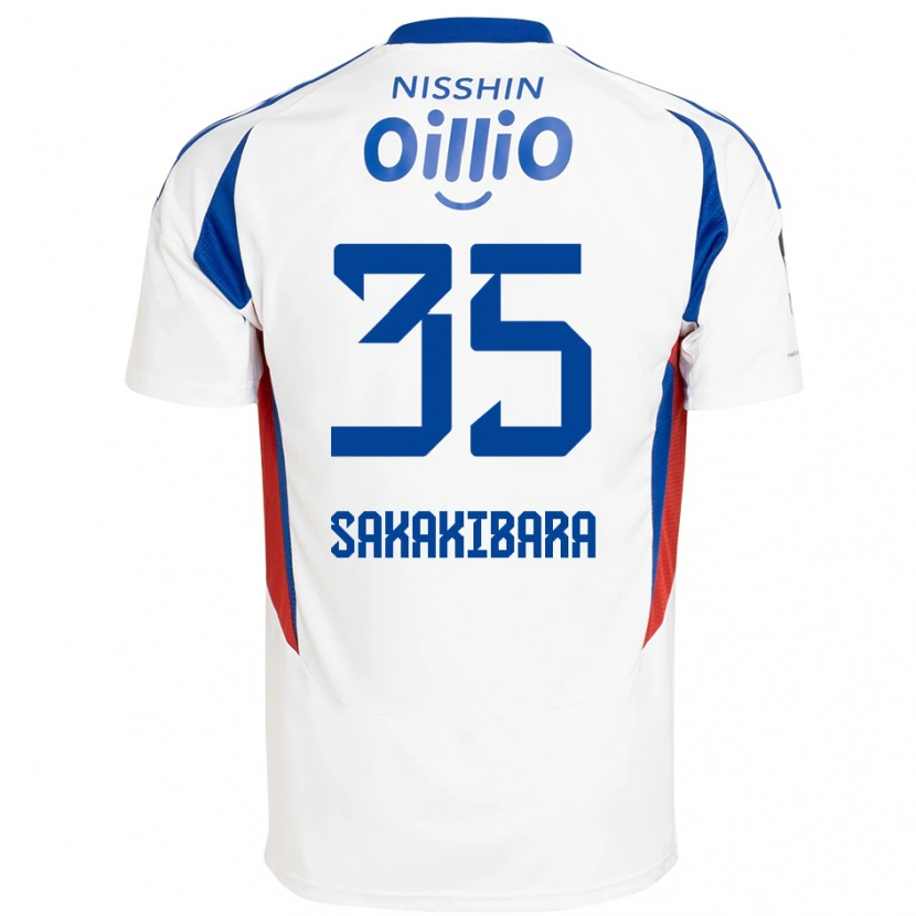 Danxen Dames Keigo Sakakibara #35 Wit Koningsblauw Uitshirt Uittenue 2025/26 T-Shirt België