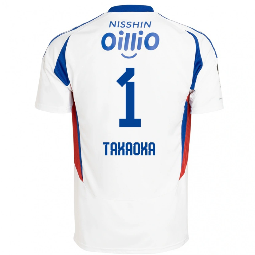 Danxen Dames Yohei Takaoka #1 Wit Koningsblauw Uitshirt Uittenue 2025/26 T-Shirt België