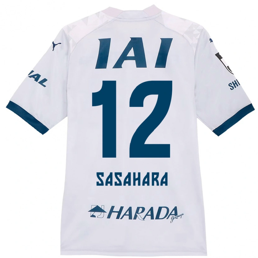 Danxen Dames Kenshin Sasahara #12 Wit Koningsblauw Uitshirt Uittenue 2025/26 T-Shirt België