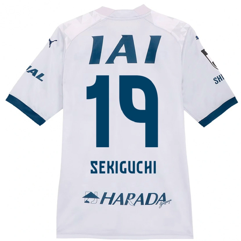 Danxen Dames Kota Sekiguchi #19 Wit Koningsblauw Uitshirt Uittenue 2025/26 T-Shirt België