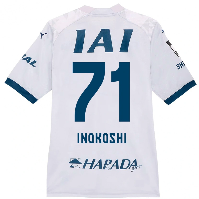 Danxen Dames Yui Inokoshi #71 Wit Koningsblauw Uitshirt Uittenue 2025/26 T-Shirt België