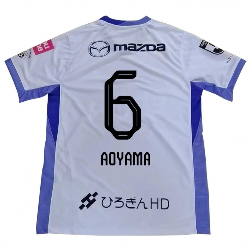Danxen Dames Toshihiro Aoyama #6 Wit Oranje Uitshirt Uittenue 2025/26 T-Shirt België