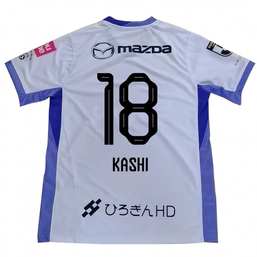 Danxen Dames Yoshifumi Kashiwa #18 Wit Oranje Uitshirt Uittenue 2025/26 T-Shirt België