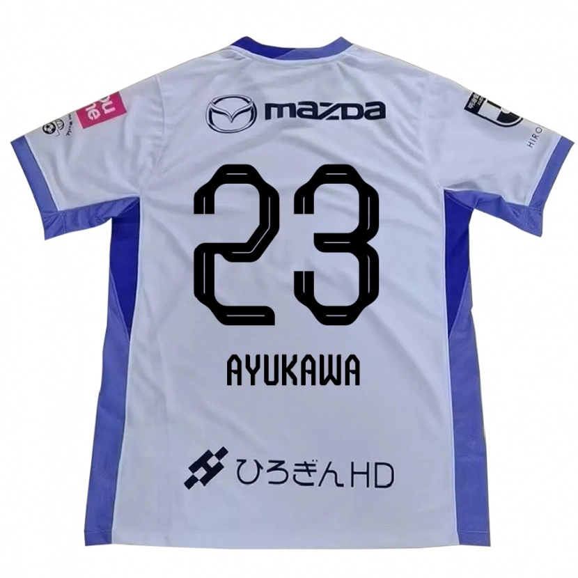 Danxen Dames Shun Ayukawa #23 Wit Oranje Uitshirt Uittenue 2025/26 T-Shirt België