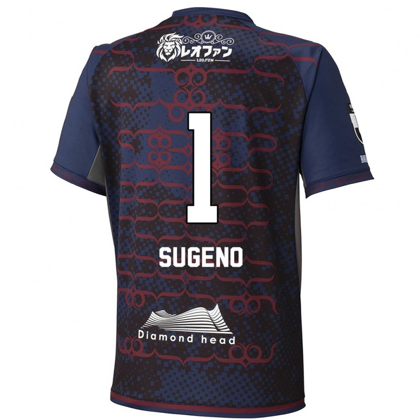 Danxen Dames Takanori Sugeno #1 Blauw Rood Uitshirt Uittenue 2025/26 T-Shirt België