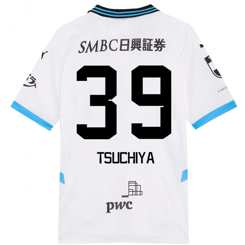 Danxen Dames Kaito Tsuchiya #39 Wit Hemelsblauw Uitshirt Uittenue 2025/26 T-Shirt België