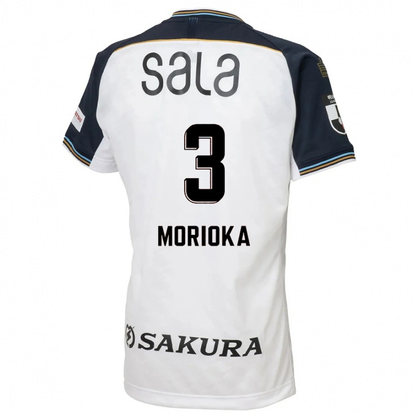 Danxen Dames Riku Morioka #3 Wit Zwart Uitshirt Uittenue 2025/26 T-Shirt België