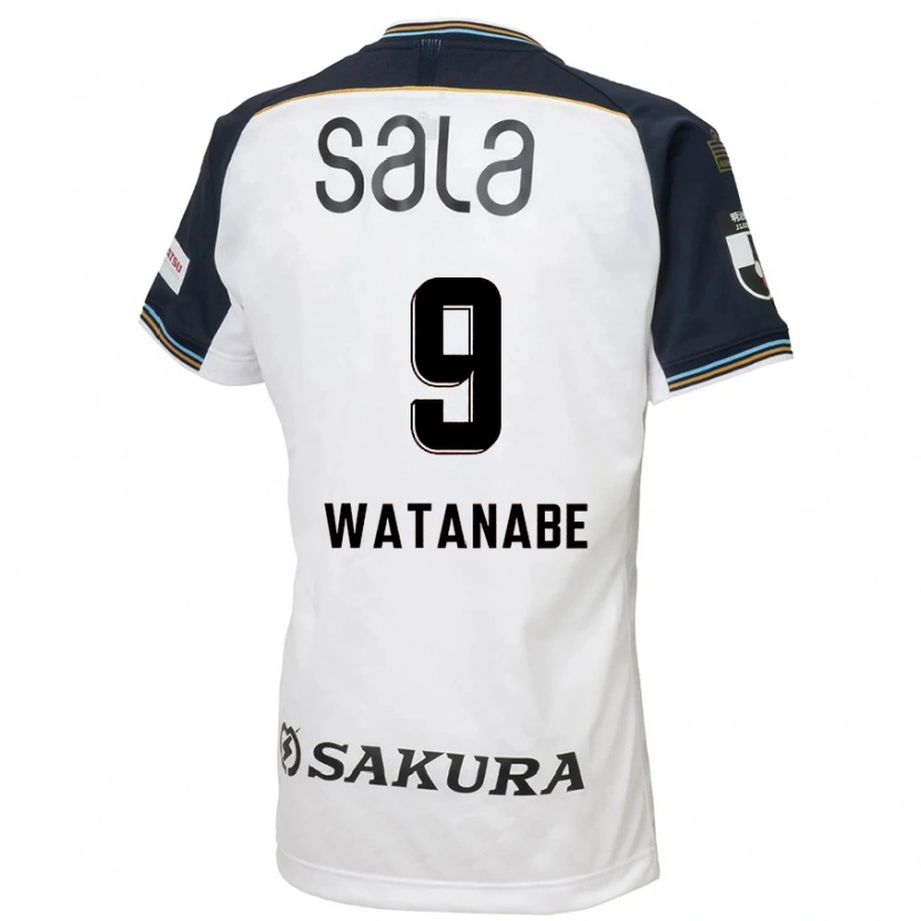 Danxen Dames Ryo Watanabe #9 Wit Zwart Uitshirt Uittenue 2025/26 T-Shirt België