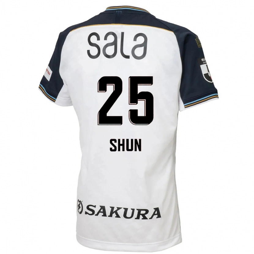 Danxen Dames Shun Nakamura #25 Wit Zwart Uitshirt Uittenue 2025/26 T-Shirt België