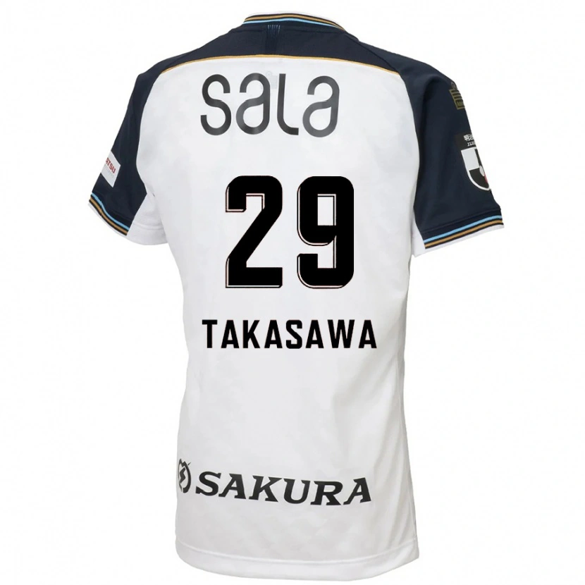 Danxen Dames Kaito Takasawa #29 Wit Zwart Uitshirt Uittenue 2025/26 T-Shirt België