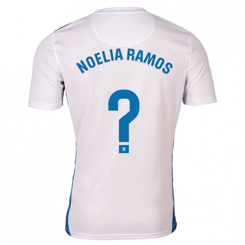 Danxen Dames Noelia Ramos Álvarez #0 Wit Blauw Thuisshirt Thuistenue 2025/26 T-Shirt België
