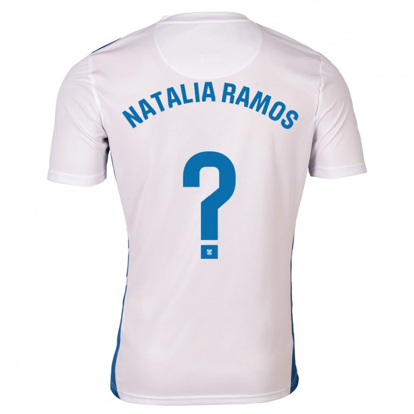 Danxen Dames Natalia Ramos Álvarez #0 Wit Blauw Thuisshirt Thuistenue 2025/26 T-Shirt België