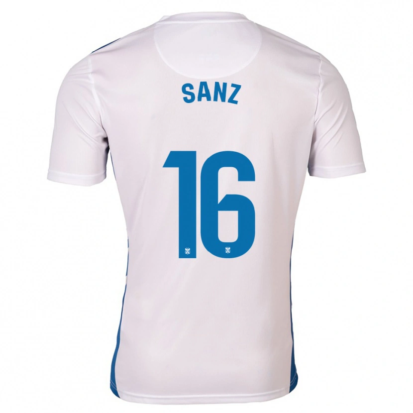 Danxen Dames Aitor Sanz #16 Wit Blauw Thuisshirt Thuistenue 2025/26 T-Shirt België