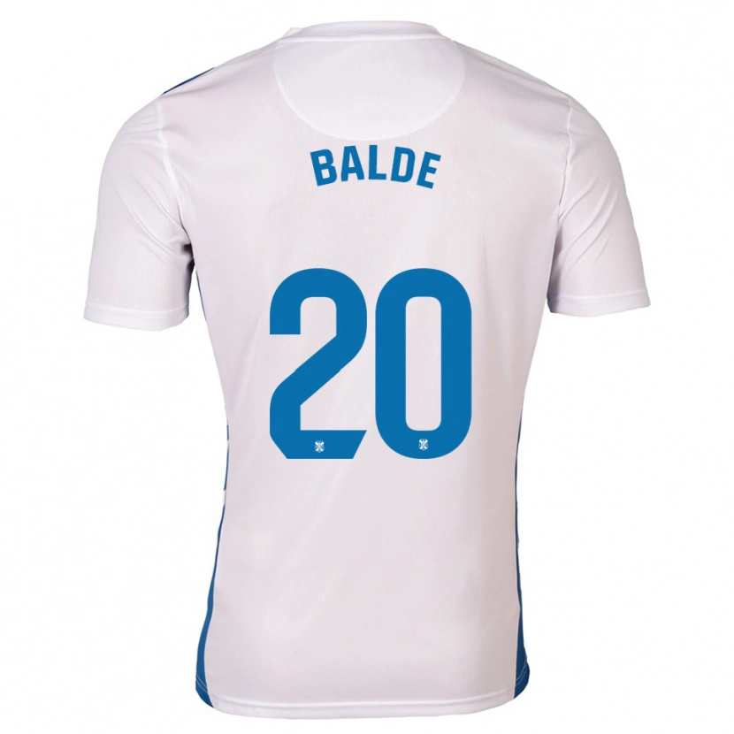 Danxen Dames Mahamadou Baldé #20 Wit Blauw Thuisshirt Thuistenue 2025/26 T-Shirt België