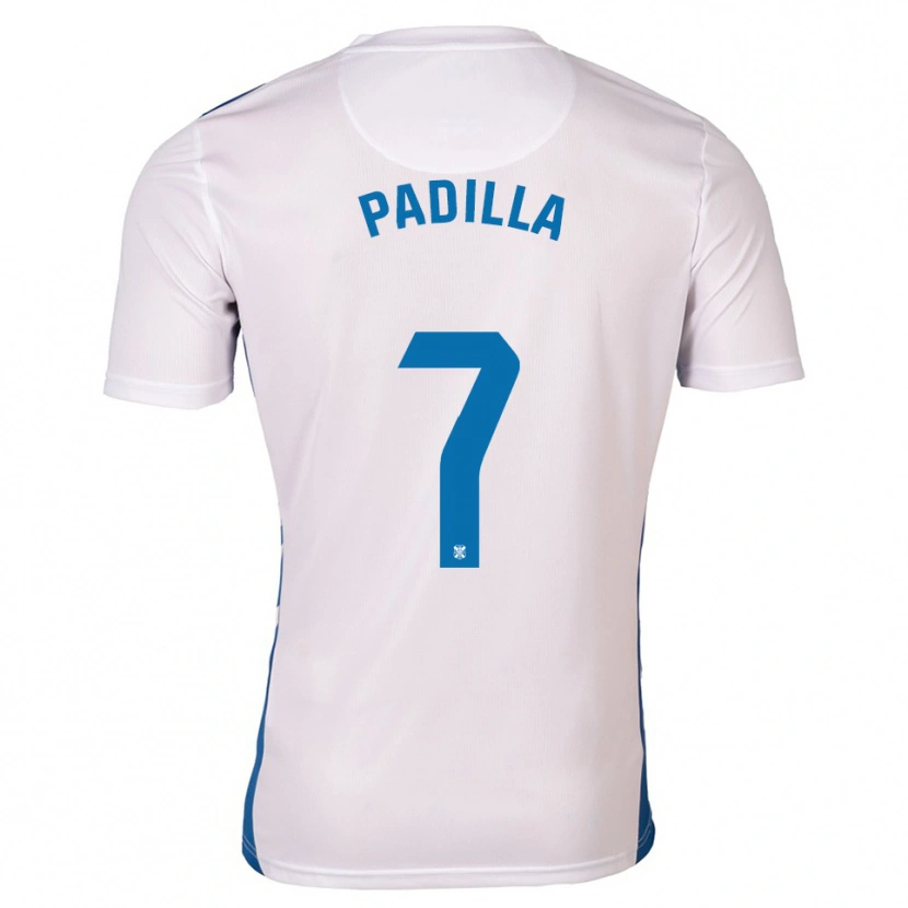 Danxen Dames Jorge Padilla #7 Wit Blauw Thuisshirt Thuistenue 2025/26 T-Shirt België