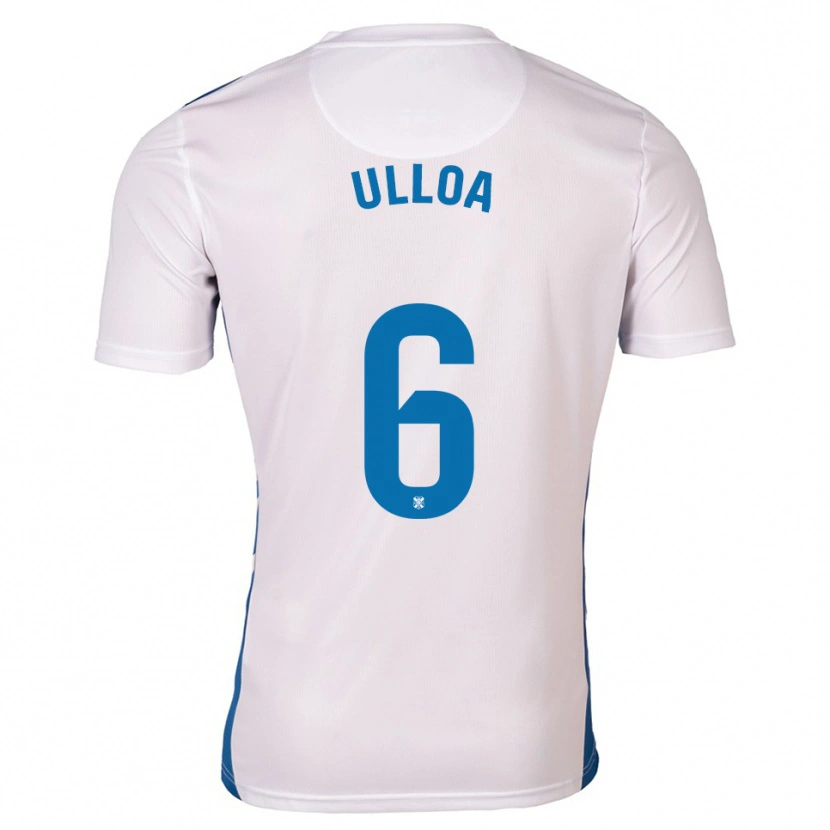 Danxen Dames Alberto Ulloa #6 Wit Blauw Thuisshirt Thuistenue 2025/26 T-Shirt België