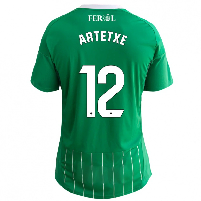Danxen Dames Markel Artetxe #12 Groen Wit Thuisshirt Thuistenue 2025/26 T-Shirt België