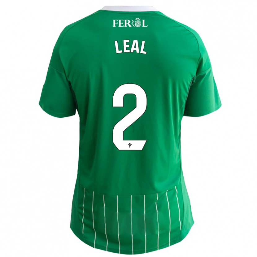 Danxen Dames Miguel Leal #2 Groen Wit Thuisshirt Thuistenue 2025/26 T-Shirt België