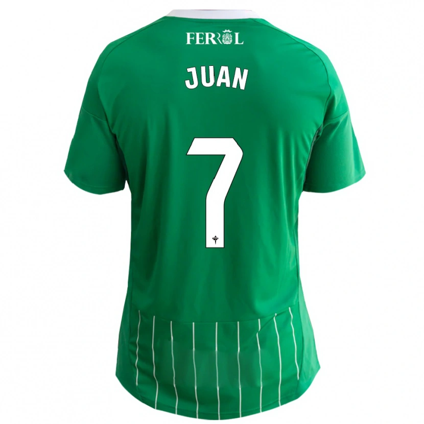 Danxen Dames Álvaro Juan #7 Groen Wit Thuisshirt Thuistenue 2025/26 T-Shirt België