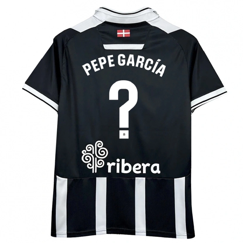 Danxen Dames Pepe García #0 Zwart Wit Thuisshirt Thuistenue 2025/26 T-Shirt België