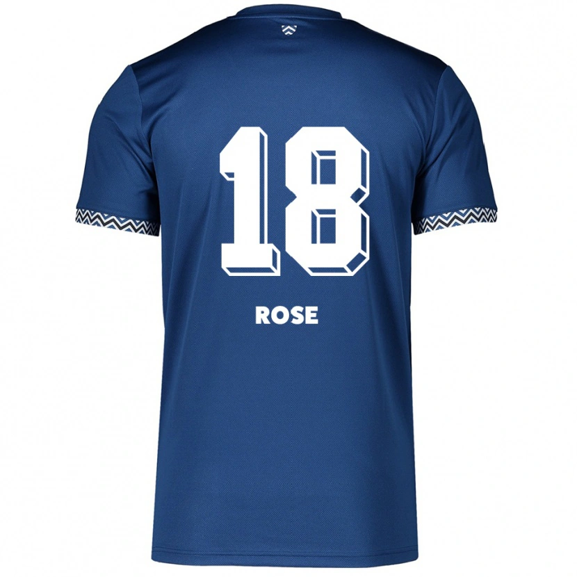 Danxen Dames Rafael Rose #18 Marine Wit Thuisshirt Thuistenue 2025/26 T-Shirt België