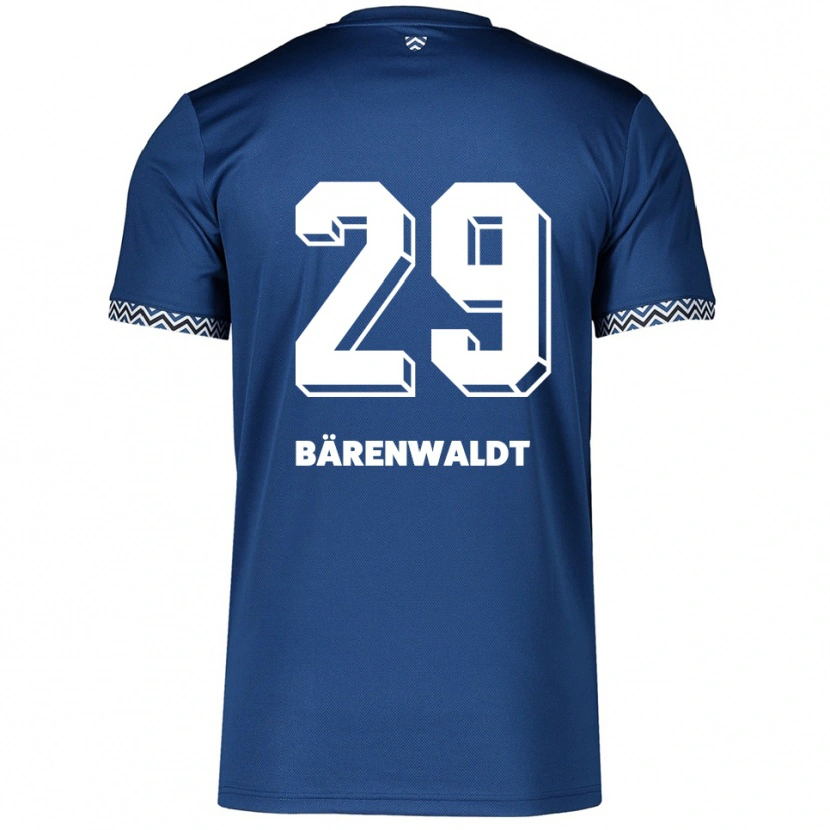 Danxen Dames Marie Bärenwaldt #29 Marine Wit Thuisshirt Thuistenue 2025/26 T-Shirt België