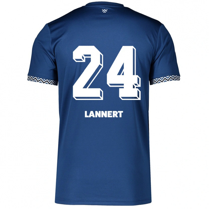 Danxen Dames Christopher Lannert #24 Marine Wit Thuisshirt Thuistenue 2025/26 T-Shirt België