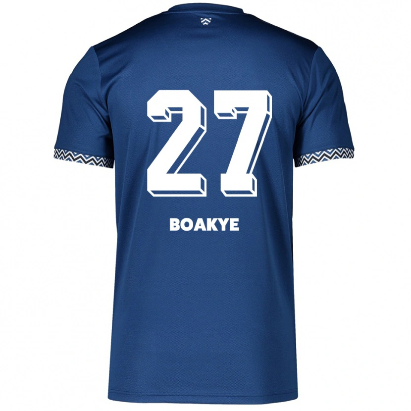 Danxen Dames Benjamin Boakye #27 Marine Wit Thuisshirt Thuistenue 2025/26 T-Shirt België