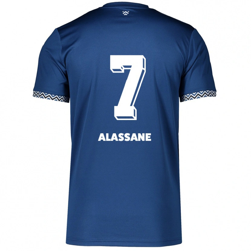 Danxen Dames Latif-Bilal Alassane #7 Marine Wit Thuisshirt Thuistenue 2025/26 T-Shirt België