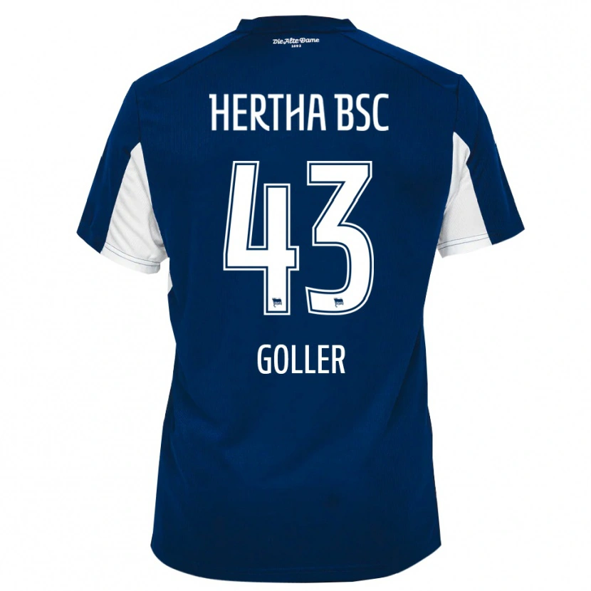 Danxen Dames Tim Goller #43 Wit Blauw Thuisshirt Thuistenue 2025/26 T-Shirt België