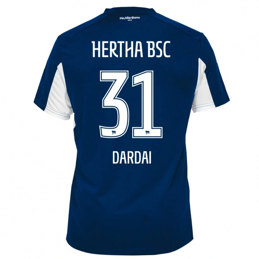 Danxen Dames Márton Dárdai #31 Wit Blauw Thuisshirt Thuistenue 2025/26 T-Shirt België