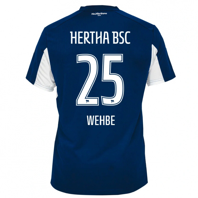 Danxen Dames Mohammed Wehbe #25 Wit Blauw Thuisshirt Thuistenue 2025/26 T-Shirt België